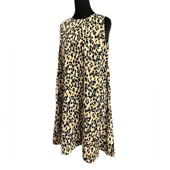 Halogen Dresses & Skirts - Halogen Leopard Print Dress M Beige Black